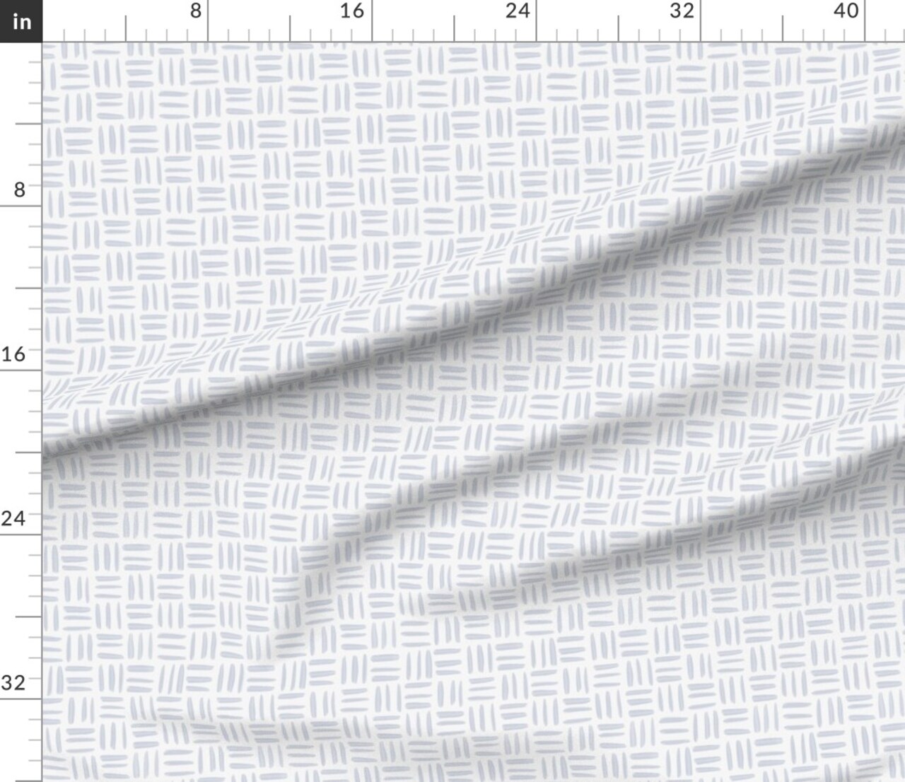 Geometric Check Watercolor Clean Brush Stroke Crosshatch Parquet Minimal Neutral Gray Blue Custom Printed Fabric by Spoonflower Various Fabrics by the Yard or Fat Quarter